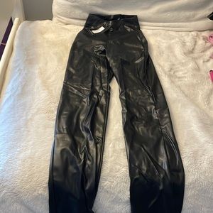 brand new faux leather pants never worn with tags